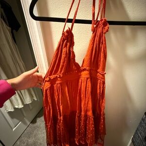 Orange Strappy Dress
